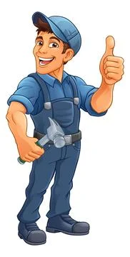Hammer Carpenter Construction Builder Handyman Illustration
