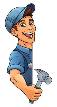 Hammer Carpenter Construction Builder Handyman Illustration