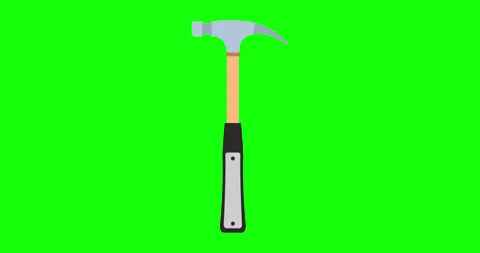 Hammer claw vector construction icon tool work carpentry illustration equipment Stock Footage 141723430