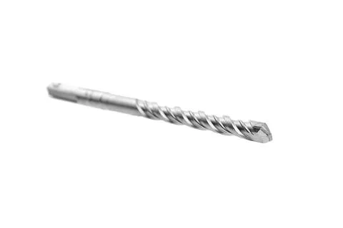 Hammer drill bit isolated on white background Stock Photos