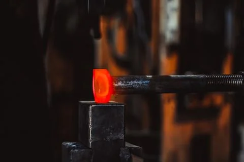 Hammer in the forge 库存照片