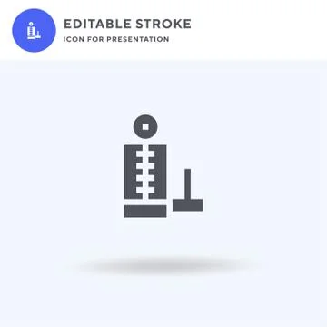 Hammer Game icon vector, filled flat sign, solid pictogram isolated on white, Illustrazione stock