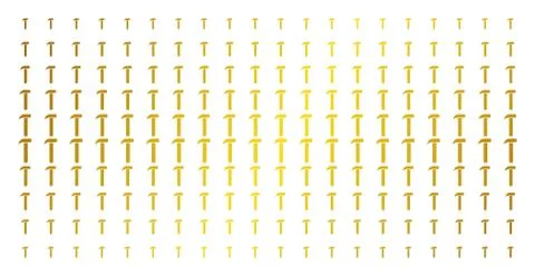 Hammer Gold Halftone Array Ilustración de archivo