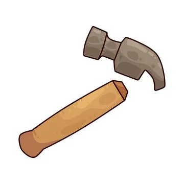 Hammer handle illustration Illustration