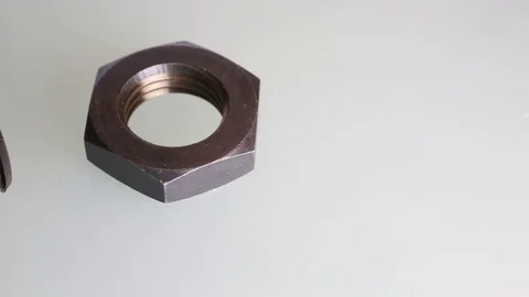 Hammer head bolts and nuts Stock Footage 82357033