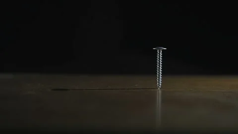 Hammer hits the screw Stock Footage 87806485