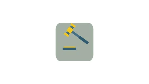 Hammer icon animation for video motion graphics Stock Footage 150060102