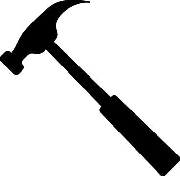 Hammer Icon in Flat Style. Vector Illustration. Stock-Illustration