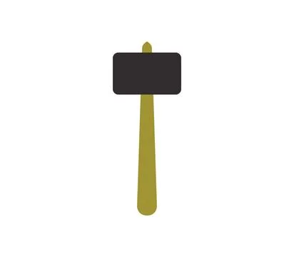 Hammer icon illustrated in vector on white background hammer icon illustra... Foto stock