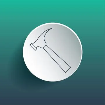 Hammer icon Stock Illustration