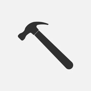 Hammer icon. Stock Illustration