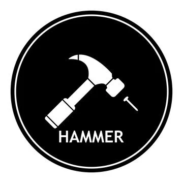 Hammer icon Stock Illustration