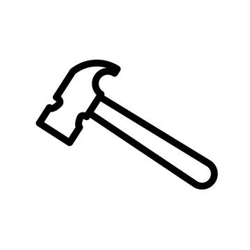Hammer icon Stock Illustration