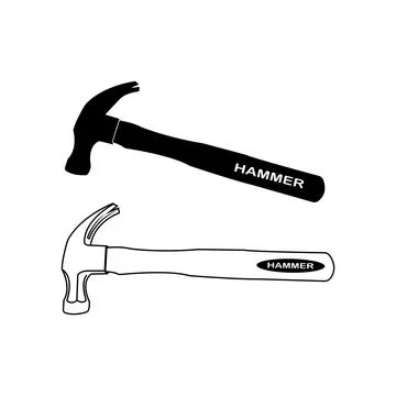 Hammer icon Stock Illustration