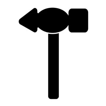Hammer icon. Isolated stock vector illustration Stock Illustration