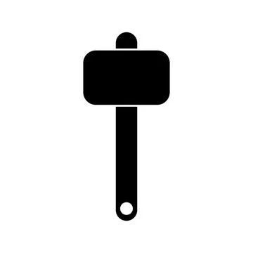 Hammer icon vector Stock Illustration