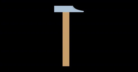 Hammer icon vector illustration isolated tool equipment construction carpentr Stock Footage 141467413