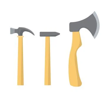 Hammer icons set. Stock Illustration