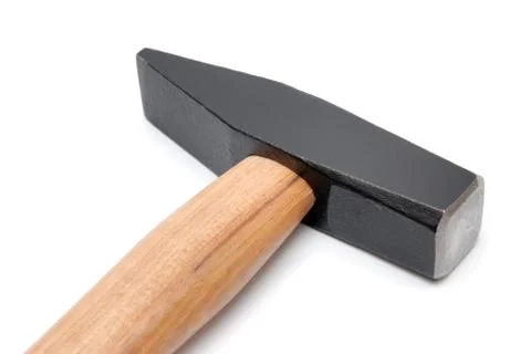 Hammer isolated over white background Stock Photos