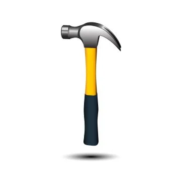 Hammer isolated on white background. 库存插图