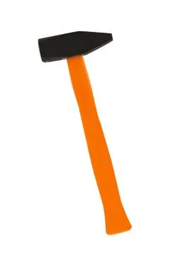 Hammer isolated on white 写真素材