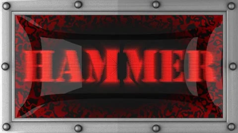 Hammer on led Stock Footage