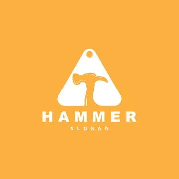 Hammer Logo, Builder Tools Inspiration Design, Vector Vintage Carpentry And.. Stock Illustration