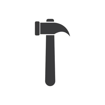 Hammer logo icon Stock Illustration