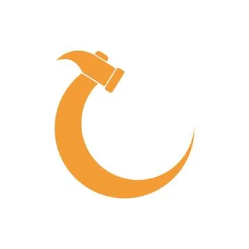Hammer logo icon Stock Illustration