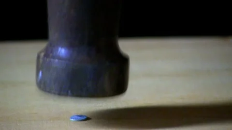 Hammer &amp; Nail; 3 Stock Footage 10599744