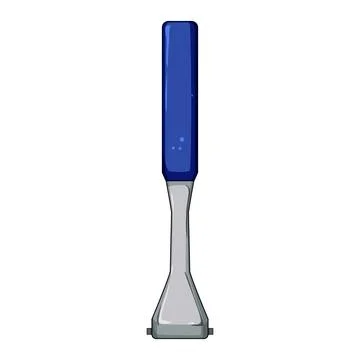 Hammer paint scraper cartoon vector illustration Ilustração Stock