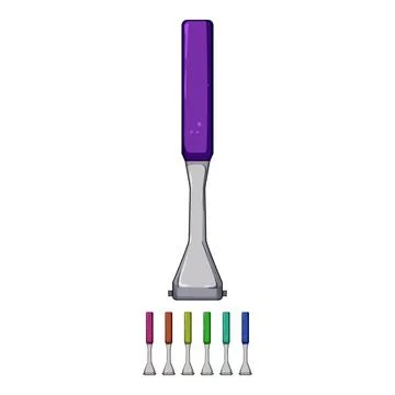 Hammer paint scraper cartoon vector graphic Ilustración de archivo