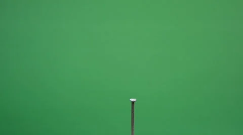 Hammer  pounding a nail Stock Footage 58796930