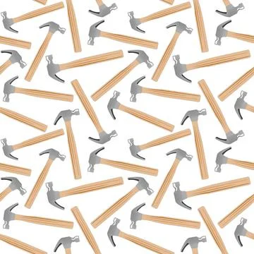 Hammer seamless pattern hammer seamless pattern, abstract texture; vector ... Stock Photos