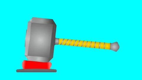 Hammer of thunder god Stock Illustration
