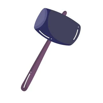Hammer tool cartoon Stock Illustration