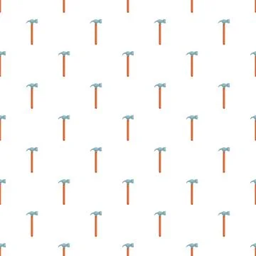 Hammer tool pattern for construction and diy work Stock Illustration