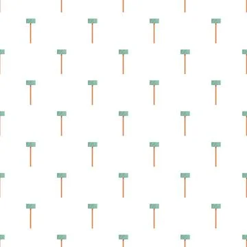 Hammer tool simple seamless pattern vector illustration Stockillustratie