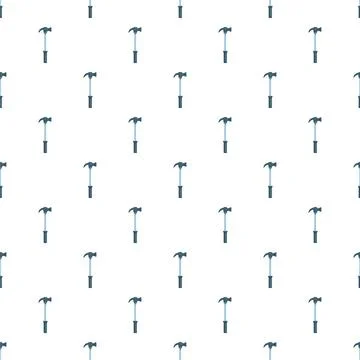 Hammer tool simple seamless pattern background for construction イラスト素材