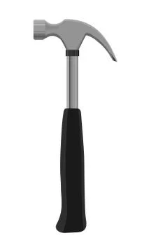 Hammer tool vector flat illustration Stock Illustration