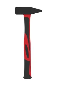 Hammer tool vector flat illustration Stock Illustration