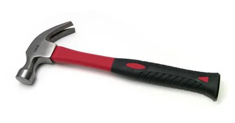 Hammer Tool on white background Stock Photos