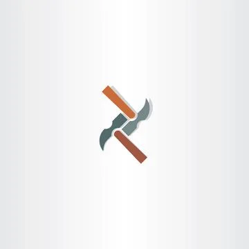 Hammer vector abstract icon Stock-Illustration