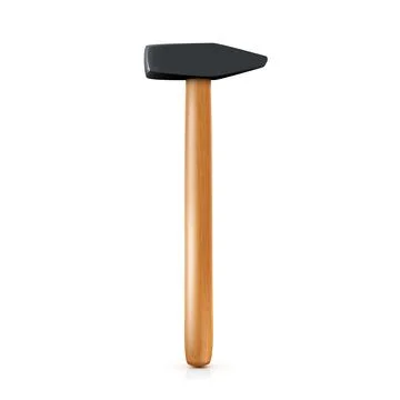Hammer vector illustration isolated on white background Illustrazione stock