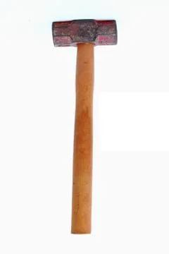 Hammer on white background Stock Photos