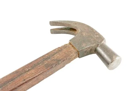 Hammer on white background. Stock Photos