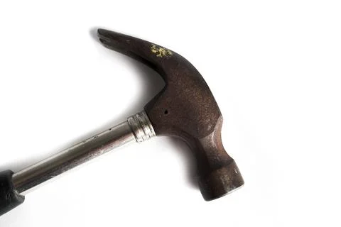 Hammer work tool on white background Stock Photos