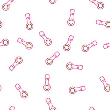 Hammer wrench vector seamless pattern イラスト素材