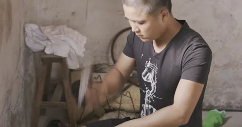 Hammering down Stock Footage 141366443