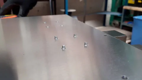 Hammering Engineering Metal Work 1 Stock Footage 131777937